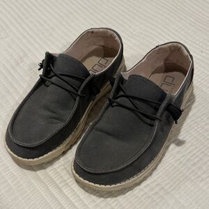 Hey Dude Charcoal Gray Loafers